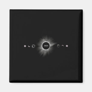 Imã Eclipse Solar 2024 Fases Total Eclipse