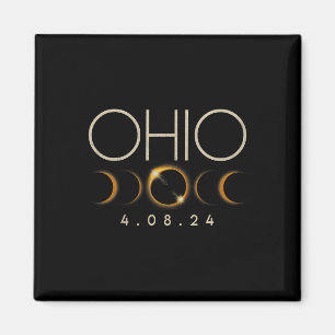 Imã Eclipse Solar 2024 State Ohio Total Eclipse Solar