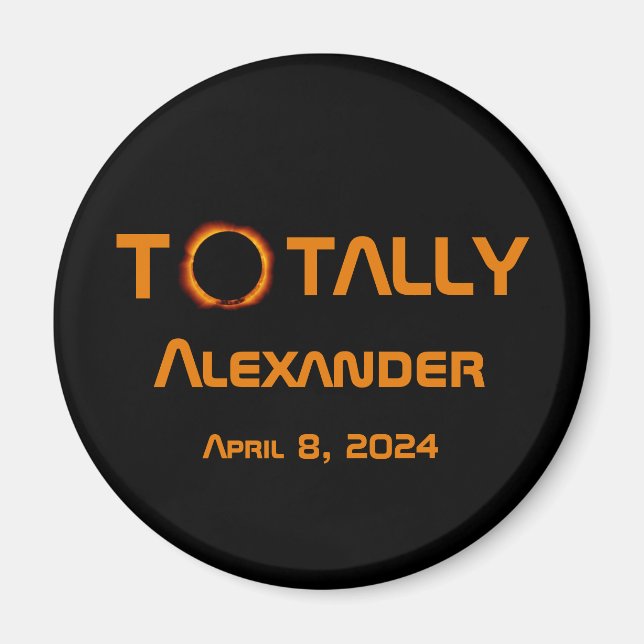 Imã Eclipse Solar 2024 Totalmente Pessoal (Frente)