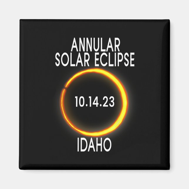 Imã Eclipse Solar Anular T - Idaho (Frente)