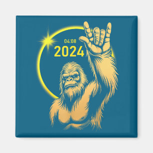 Imã Eclipse Solar de 2024 Bigfoot Rock Abril Eclipse T