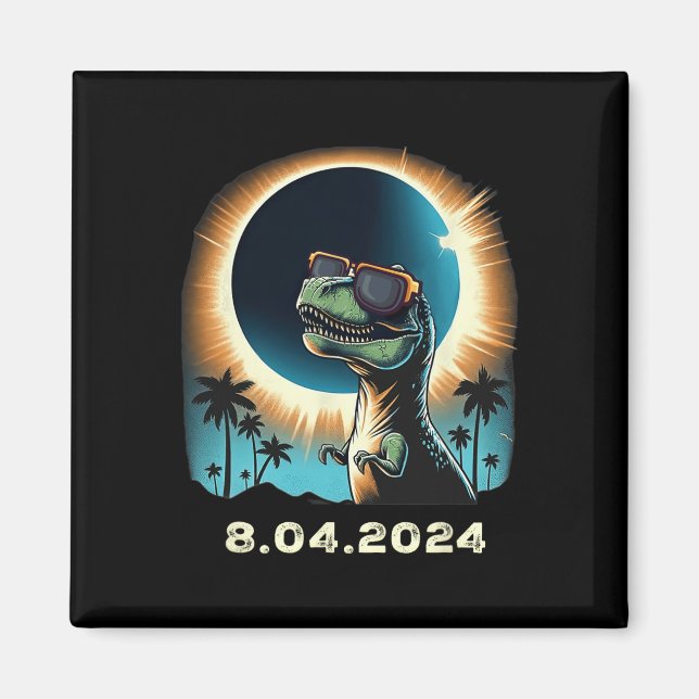 Imã Eclipse Solar Dino Com Gles Eclipse Solares (Frente)