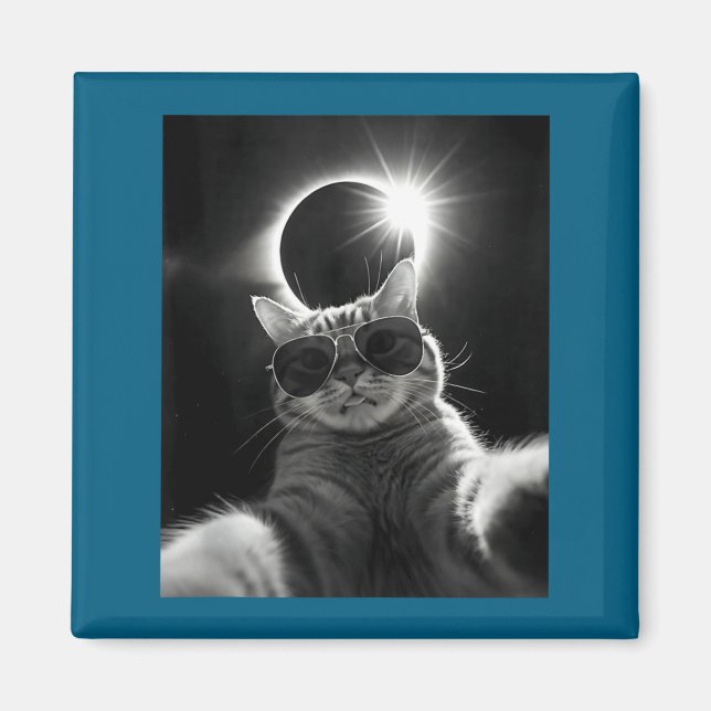 Imã Eclipse Solar Engraçado Eclipse Solar Total (Frente)