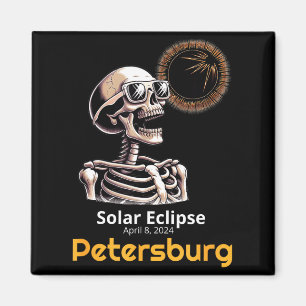 Imã Eclipse Solar Esqueleto Petersburg Indiana