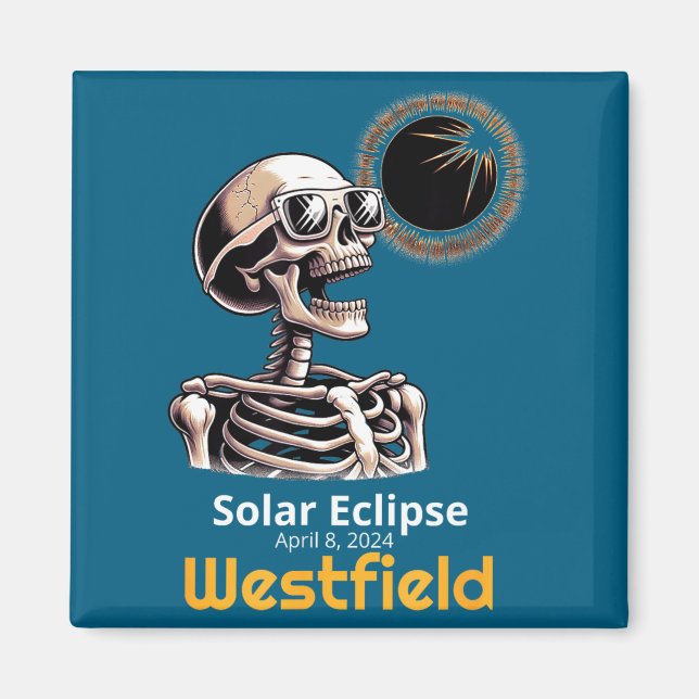 Imã Eclipse Solar Esqueleto Westfield Indiana (Frente)