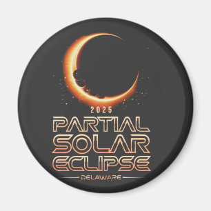 Imã Eclipse Solar Parcial Nova Jersey 2025