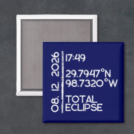 Imã Eclipse Solar Personalizado 2026