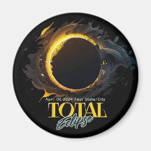 Eclipse Solar Presente 2024 Seu Estado Cidade Negr