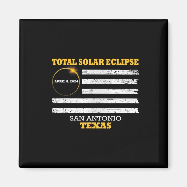 Imã Eclipse Solar San Antonio 2024 2024 040824 (Frente)