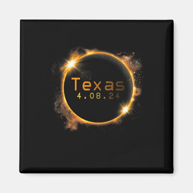 Imã Eclipse Solar Solar 2024 do Texas (Frente)