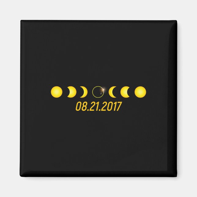 Imã Eclipse Solar Total 2017 (Frente)