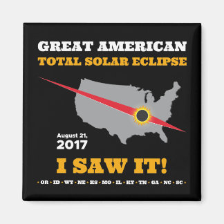 Imã Eclipse Solar Total - 2017 - Eu vi!