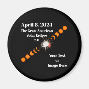 Imã Eclipse Solar Total 2024