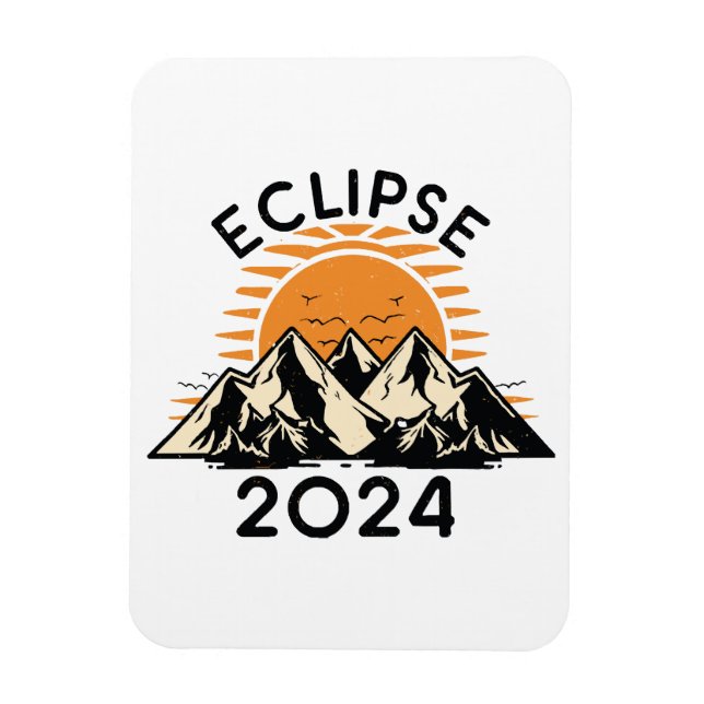 Ímã Eclipse Solar Total 2024 (Vertical)