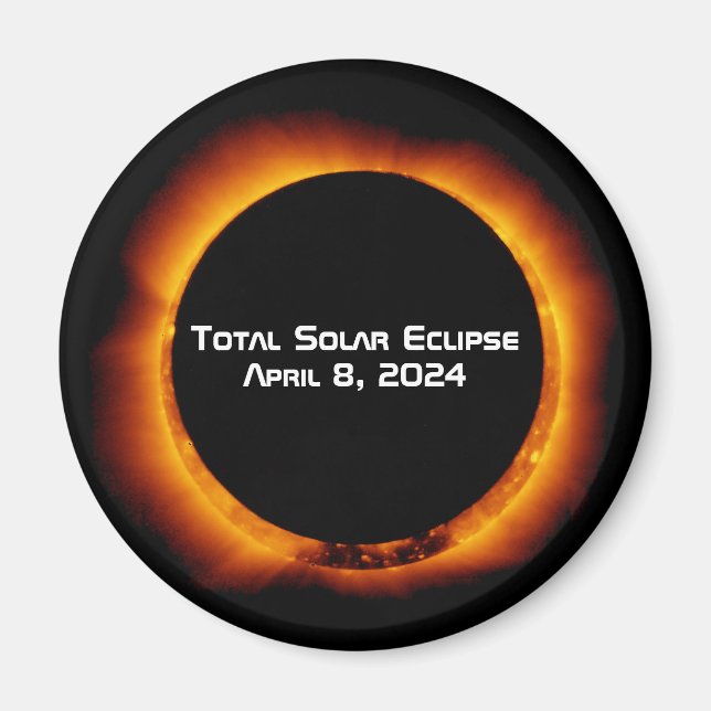 Imã Eclipse Solar Total 2024 (Frente)