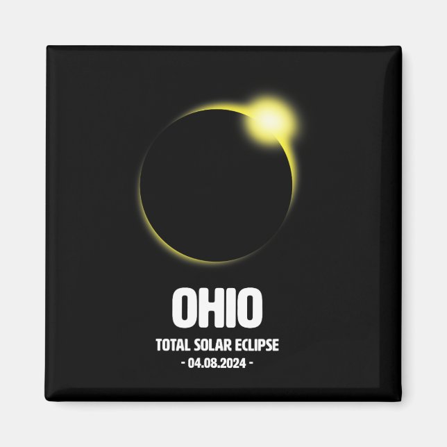 Imã Eclipse Solar Total 2024 04.08.24 Ohio  (Frente)