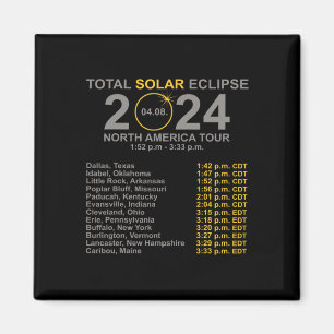Imã Eclipse Solar Total 2024 Abril 8 Caminho Do Eclip
