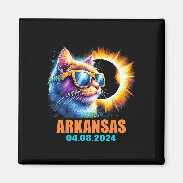 Imã Eclipse Solar Total 2024 Cat Solar Eclips (Frente)