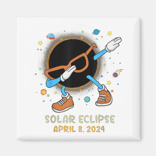 Imã Eclipse Solar Total 2024 Dabbing Engraçado Para Cr