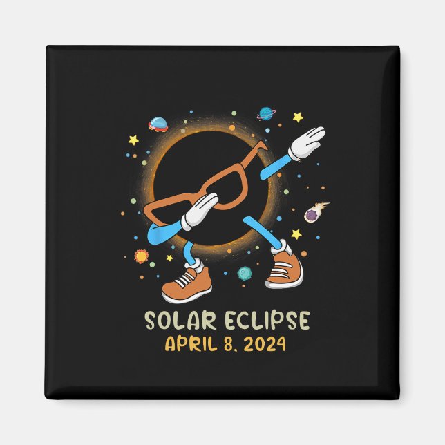 Imã Eclipse Solar Total 2024 Diversão De Batida Para C (Frente)