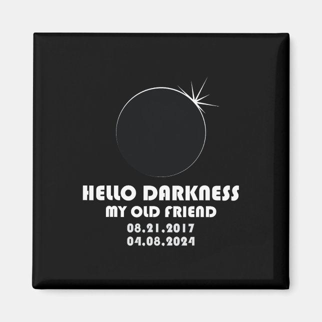 Imã Eclipse Solar Total 2024 Duas Vezes Na Vida (Frente)