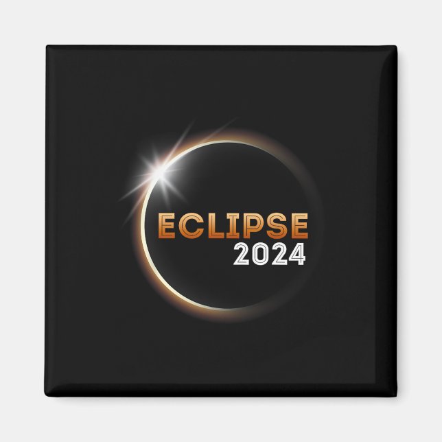 Imã Eclipse Solar Total 8 De Abril De 2024 Para Menina (Frente)