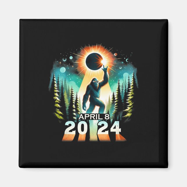 Imã Eclipse Solar Total Abril 8 Eclipse Solar 2024 Tot (Frente)