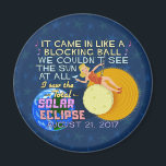 Imã Eclipse Solar Total agosto 21 2017 Funny Americana<br><div class="desc">Em 21 de agosto de 2017, um eclipse solar total será visível em grande parte dos Estados Unidos. Está sendo chamado de Eclipse Solar Excelente Americano. Se você está planejando comemorar este evento excitante, esta design humorística é perfeita para você. O texto de paródia irônico mimetiza a letra da música...</div>