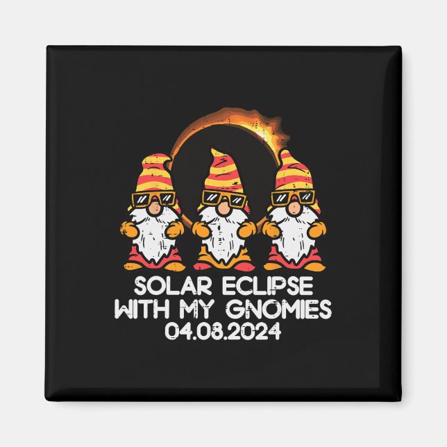 Imã Eclipse Solar Total Com Gnomias 04.08.2024 Homens (Frente)