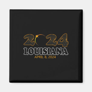 Imã Eclipse Solar Total da Louisiana 2024 abril 0