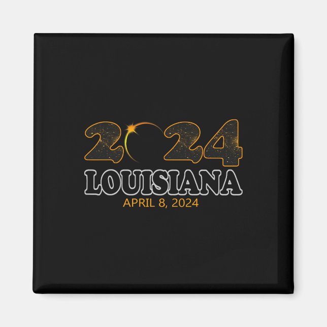 Imã Eclipse Solar Total da Louisiana 2024 abril 0 (Frente)