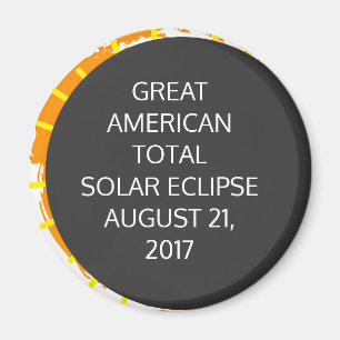 Imã Eclipse Solar Total do Excelente Americano persona