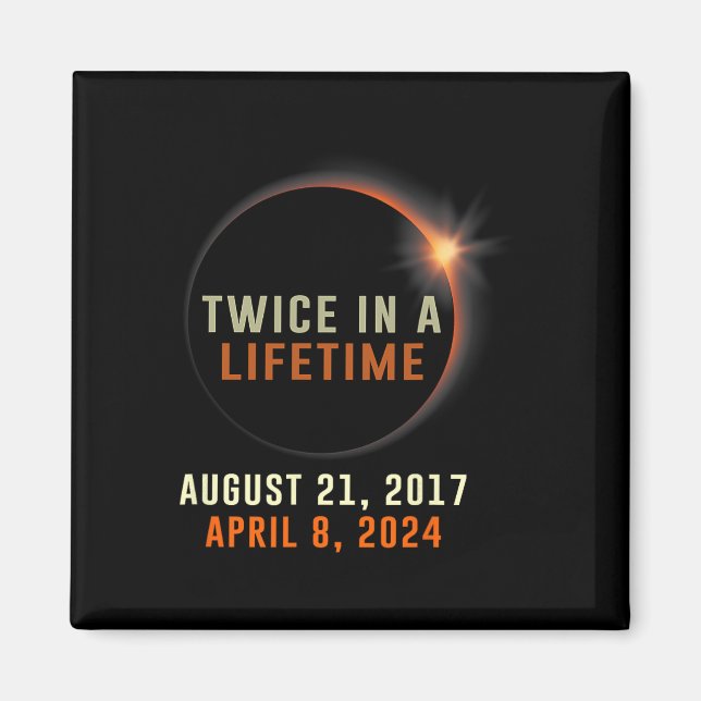 Imã Eclipse Solar Total Duas Vezes Num Solar De Vida 2 (Frente)