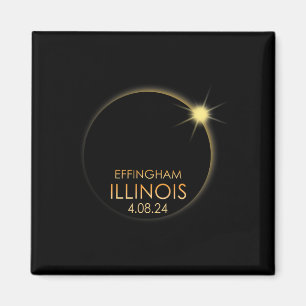 Imã Eclipse Solar Total Em Effingham Illinois 2024 Tot