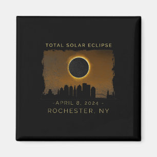 Imã Eclipse Solar Total Em Rochester New York Vintage