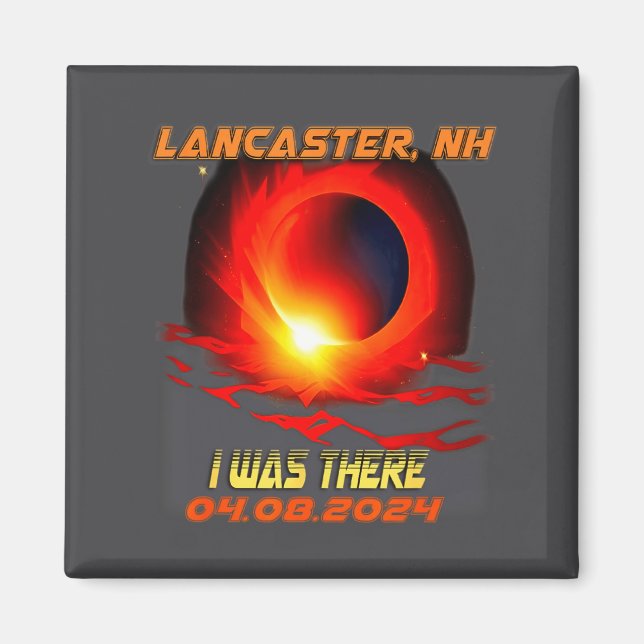 Imã Eclipse Solar Total Eu Estive Lancaster New Hamp (Frente)