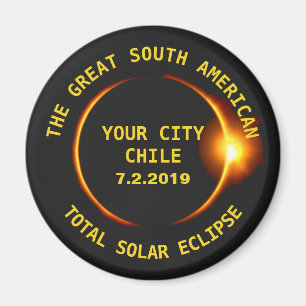 Imã Eclipse solar total o Chile 2019 Ámérica do Sul