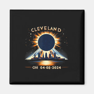 Imã Eclipse Solar Total Oh abril 2024 Cleveland Sol