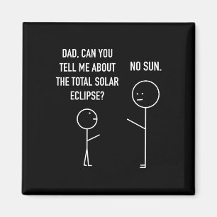 Imã Eclipse Solar Total Stick Figura Humor Astrologia 