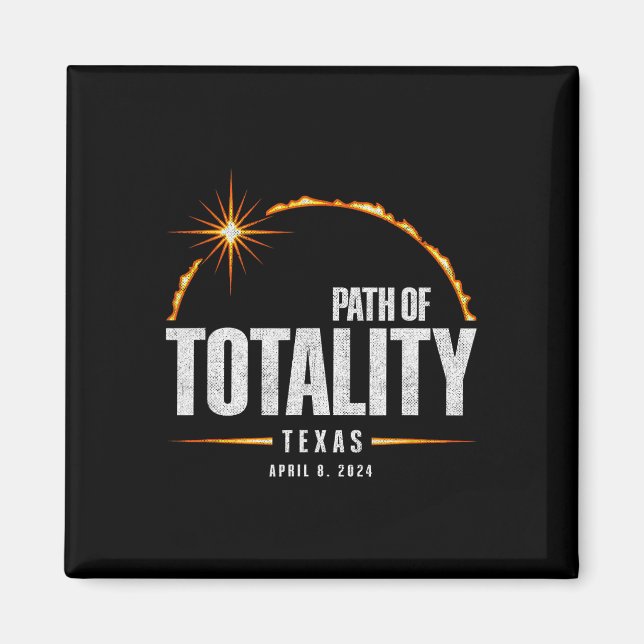 Imã Eclipse Solar Total Texas - Total Eclipse 2024 (Frente)