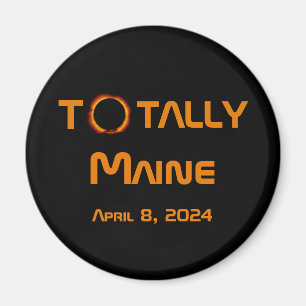 Imã Eclipse Solar Totalmente Maine 2024