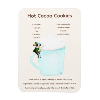 Ímã Eclipse the Dragon Hot Cocoa Cookie Recipe Magnet