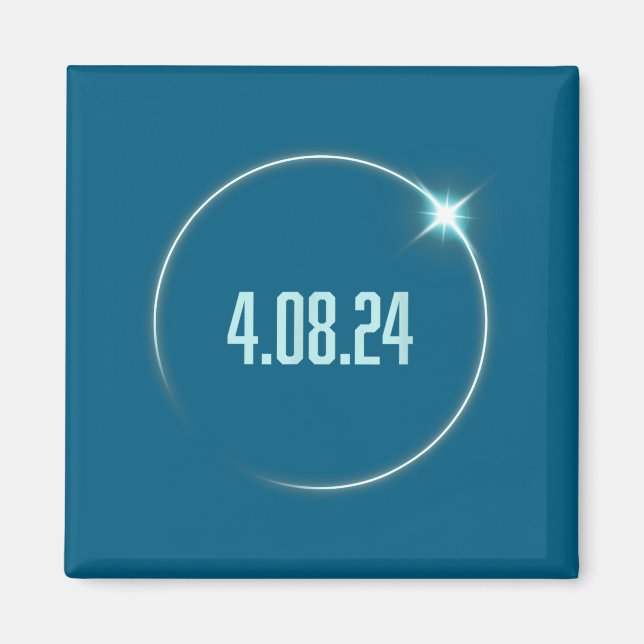 Imã Eclipse Total da América Engraçado 4.08.24 Eclipse (Frente)