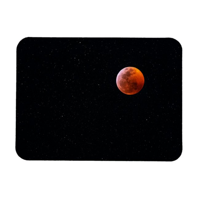 Ímã Eclipse Total da Lua de Sangue | Big Island Havaí (Horizontal)
