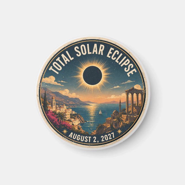 Imã Eclipse Total do Sol 2027  (Frente)