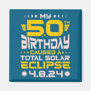 Imã Eclipse Total do Sol de Aniversário de 50 anos - 8