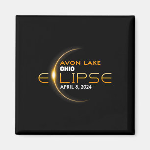 Imã Eclipse Total do Sol no Lago Ohio 2024