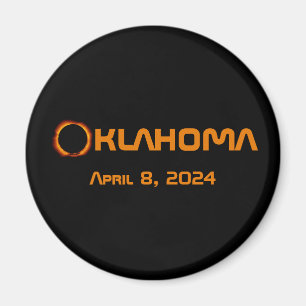Imã Eclipse Total do Sol Oklahoma 2024