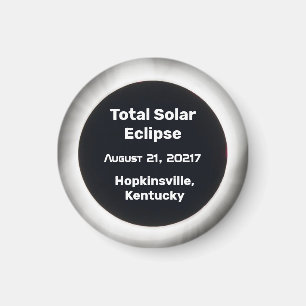 Imã Eclipse Total Solar de 2017 BW por Localização Ímã