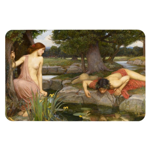 Ímã Eco e Narciso por John William Waterhouse (Horizontal)